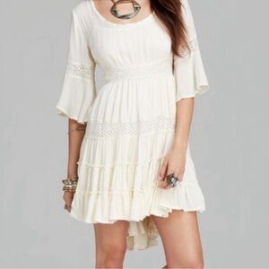 Free People Dream Clouds ivory dress